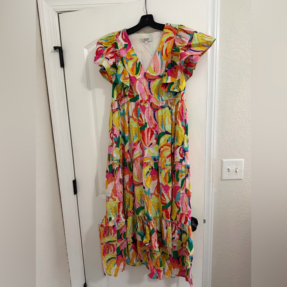 CROSBY Ruffled Maxi Dress